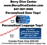 Personalized Gear Tags & Luggage Tag Combo Pack