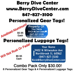 Personalized Gear Tags & Luggage Tag Combo Pack