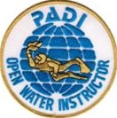 PADI Open Water Scuba Instructor Emblem Patch