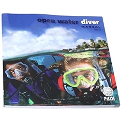 PADI Open Water Diver Manual with dive table