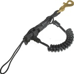Magna-Clip with Coil Lanyard & Brass Clip
