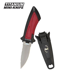 Tusa Titanium Point Tip Mini Scuba Dive Knife