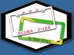 Innovative Scuba Concepts Plastic License Plate Frames