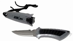 Titanium Clip on BCD Dive Knife