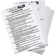 PADI Open Water Instructor Aquatic Cue Card (5)